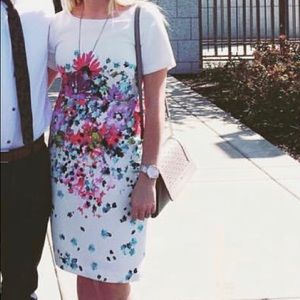 ISO Ann Taylor white floral dress